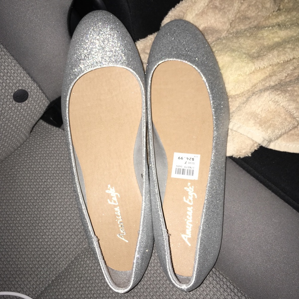 Glittery flats
